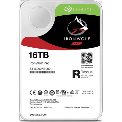 Жесткий диск/ HDD Seagate SATA3 16Tb IronWolf Pro NAS 7200 256Mb 1 year warranty