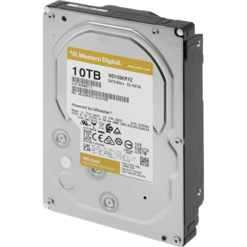 Жесткий диск Western Digital Gold WD103KRYZ 10ТБ 3,5 Жесткий диск Western Digital Gold WD103KRYZ 10ТБ 3,5