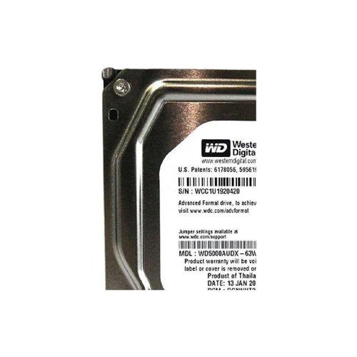 Жесткий диск/ HDD WD SATA3 500Gb AV-GP (Video) 32Mb RCT 1 year warranty