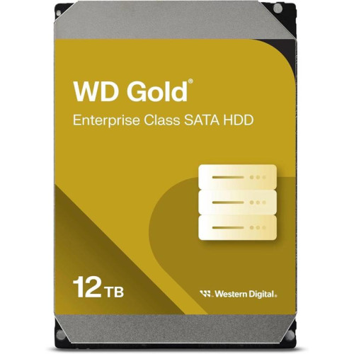 Жесткий диск Western Digital 12TB WD122KRYZ Gold, SATA3, Cache 512MB, 7200 rpm