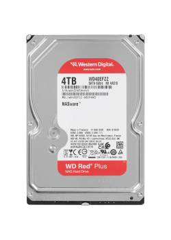 Жесткий диск/ HDD WD SATA3 4Tb NAS Red Plus 5400 128Mb 1 year warranty (replacement WD40EFZX, WD40EFAX, WD40EFPX)