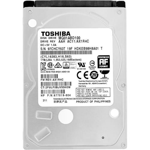 Жесткий диск/ HDD Toshiba SATA 1TB 2.5