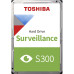 Жесткий диск HDD Toshiba SATA3 2Tb Surveillance S300 (SMR)  5400  128Mb 1 year warranty (replacement WD22PURZ,WD20PURZ)