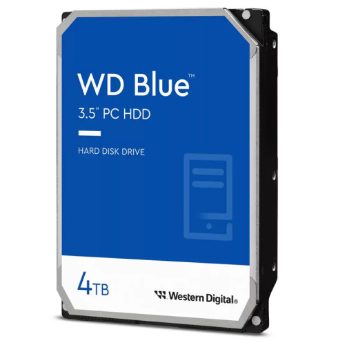 Жесткий диск/ HDD WD SATA3 4TB Blue 5400 RPM 256Mb 1 year warranty (replacement WD40EZAZ,WD40EZRZ)