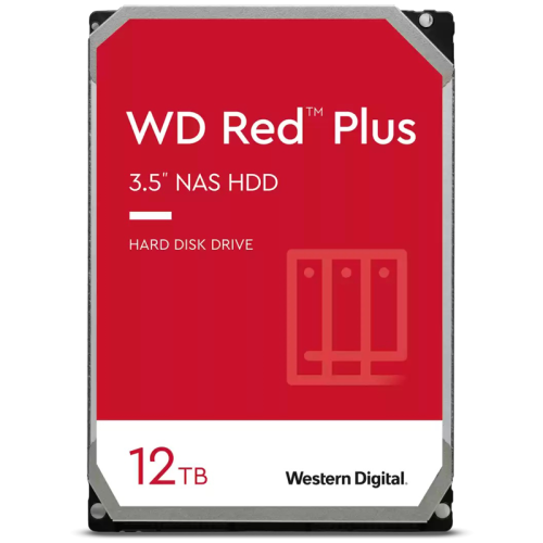 Жесткий диск/ HDD WD SATA3 12Tb Red Plus 7200 256Mb 1 year warranty