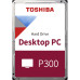 Жесткий диск HDD Toshiba SATA3 4Tb 5400 128Mb (P300) 1 year warranty
