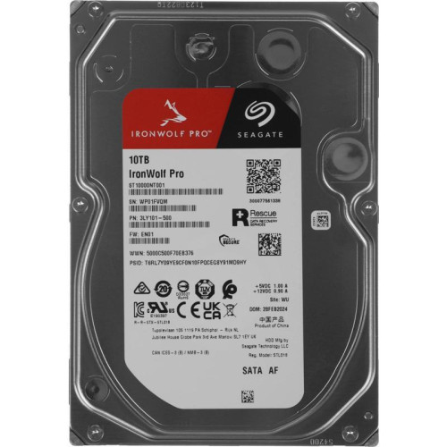 Жесткий диск Seagate SATA-III 10Tb ST10000NT001 NAS Ironwolf Pro 512E (7200rpm) 256Mb 3.5