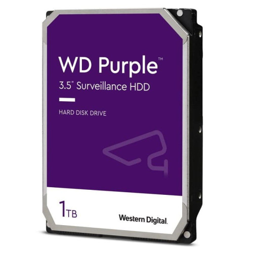 Жесткий диск HDD WD SATA3 1TB Purple Video 5400 RPM 64Mb 1 year warranty