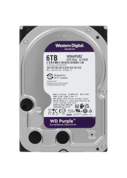 Жесткий диск/ RECERTIFIED HDD WD SATA3 6TB Purple Surveillancer 5400 RPM 256Mb 1 year warranty RECERTIFIED
