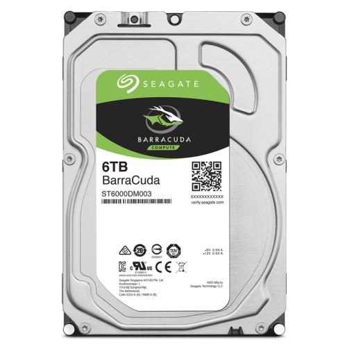 Жесткий диск HDD Seagate SATA 6Tb Barracuda 5400 6Gb/s 256Mb 1 year warranty (replacement WD60EZAX)