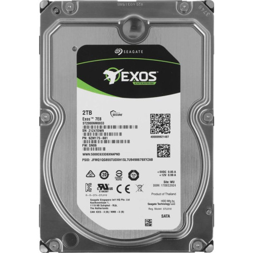 Жесткий диск Seagate SATA-III 2TB ST2000NM0033 Constellation ES.3 512N (7200rpm) 128Mb 3.5