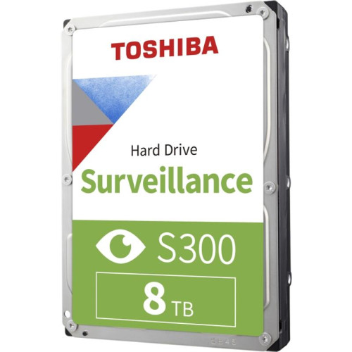 Жесткий диск/ HDD Toshiba SATA3 8Tb Surveillance S300 7200  512Mb 1 year warranty (replacement WD85PURZ, ST8000VX009)