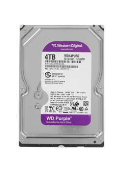 Жесткий диск/ HDD WD SATA3 4TB Purple Surveillancer 5400 RPM 128Mb 1 year warranty (replacement WD43PURZ)