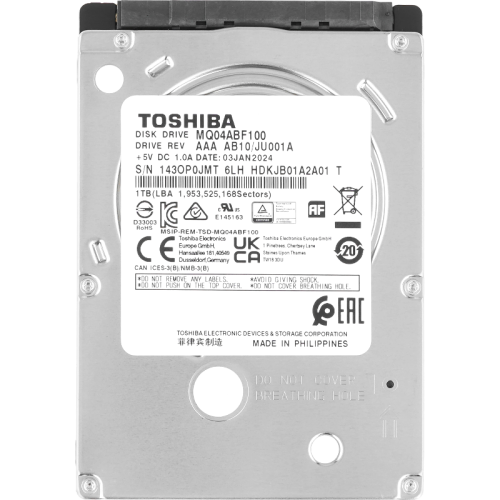 Жесткий диск/ HDD Toshiba SATA3 1Tb 2.5