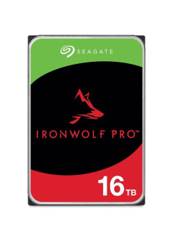 Жесткий диск HDD Seagate SATA3 16 Tb  IronWolf Pro NAS 7200 6Gb/s 256Mb 1 year warranty  (replacement ST16000VN001)