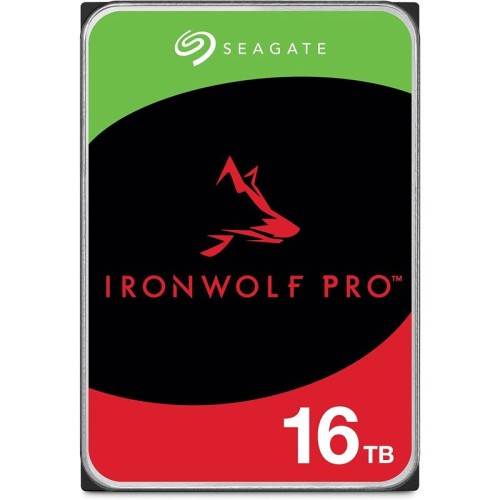 Жесткий диск HDD Seagate SATA3 16 Tb  IronWolf Pro NAS 7200 6Gb/s 256Mb 1 year warranty  (replacement ST16000VN001)