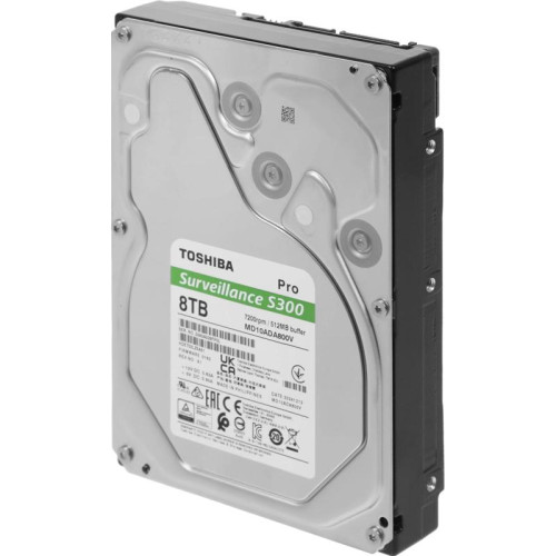 Жесткий диск Toshiba SATA-III 8TB MD10ADA800V Surveillance S300 Pro (7200rpm) 512Mb 3.5