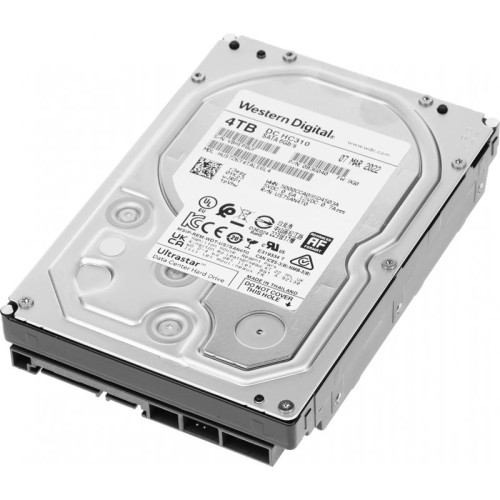 Жесткий диск WD SATA-III 4TB 0B36040 HUS726T4TALE6L4 Server Ultrastar DC HC310 512E (7200rpm) 256Mb 3.5