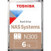 Жесткий диск/ HDD Toshiba N300 NAS SATA3 6Tb 3.5 Жесткий диск/ HDD Toshiba N300 NAS SATA3 6Tb 3.5