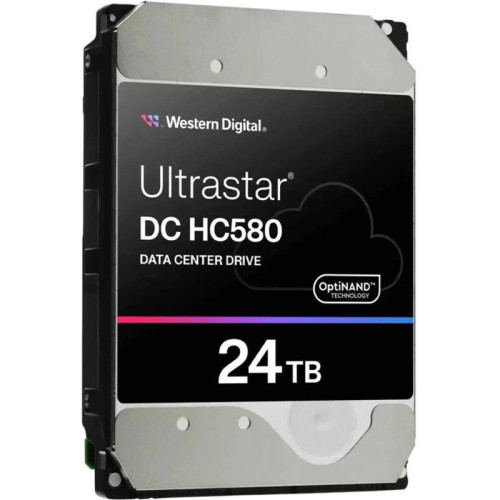 Жесткий диск WD SATA-III 24TB 0F65101 WUH722424ALE604 Server Ultrastar DC HC580 4KN (7200rpm) 512Mb 3.5