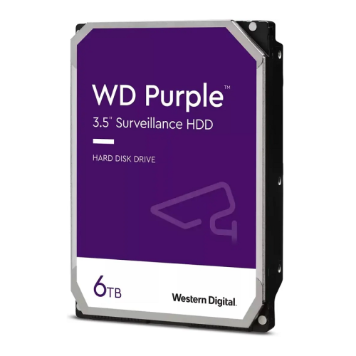 Жесткий диск/ HDD WD SATA3 6TB Purple Surveillancer 5400 RPM 256Mb 1 year warranty