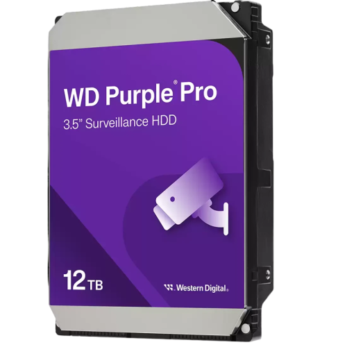 Жесткий диск HDD WD SATA3 12Tb Purple 7200RPM 256Mb 1 year warranty (replacement WD121PURP, WD121PURZ)