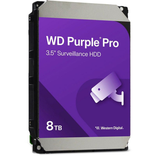 Жесткий диск/ HDD WD SATA3 8Tb Purple Pro 7200 rmp 256MB  1 year warranty (replacement WD8001PURP)