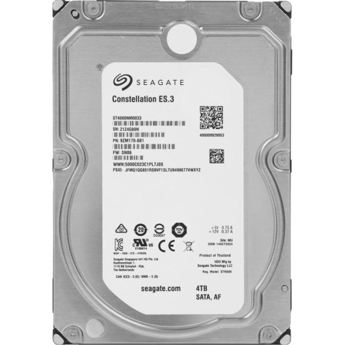 Жесткий диск Seagate SATA-III 4TB ST4000NM0033 Constellation ES.3 (7200rpm) 128Mb 3.5