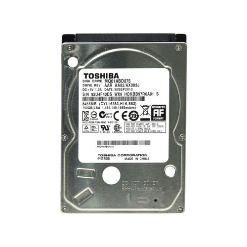 Жесткий диск/ HDD Toshiba (Hitachi) SATA 750Gb 2.5