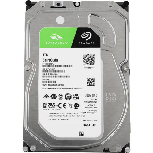 Жесткий диск Seagate SATA-III 1TB ST1000DM014 Desktop Barracuda 4KN (7200rpm) 256Mb 3.5