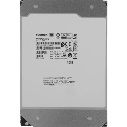 Жесткий диск Toshiba SATA-III 12TB MG09ACA12TE Server Enterprise Capacity 512E (7200rpm) 512Mb 3.5