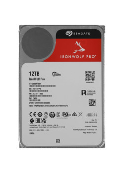 Жесткий диск Seagate SATA-III 12Tb ST12000NT001 NAS Ironwolf Pro 512E (7200rpm) 256Mb 3.5
