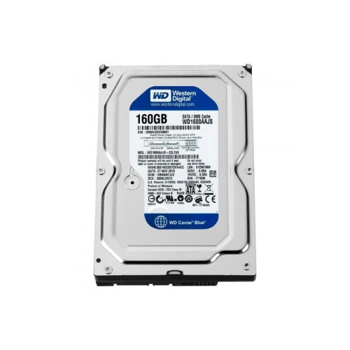Жесткий диск/ HDD WD SATAII 160Gb Caviar Blue 8Mb 1 year warranty