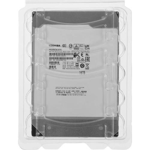 Жесткий диск Toshiba SAS 3.0 16Tb MG08SCA16TE Server 512E (7200rpm) 512Mb 3.5
