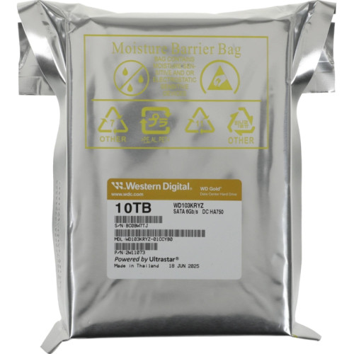 Жесткий диск Western Digital Gold WD103KRYZ 10ТБ 3,5 Жесткий диск Western Digital Gold WD103KRYZ 10ТБ 3,5