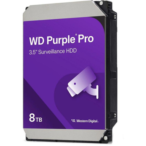 Жесткий диск WD SATA-III 8TB WD8002PURP Surveillance Purple Pro (7200rpm) 256Mb 3.5