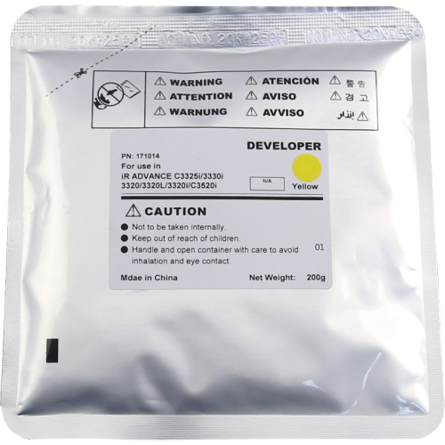 -/ Девелопер для CANON C3320/3325i/3330/3525i/3530i Yellow, 200г (CET) Для использования в блоках проявки FM1-B264.