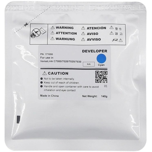 -/ Девелопер для XEROX VersaLink C7000/C7020/C7025/7C030 (CET) Cyan, 140г, 400000 стр.